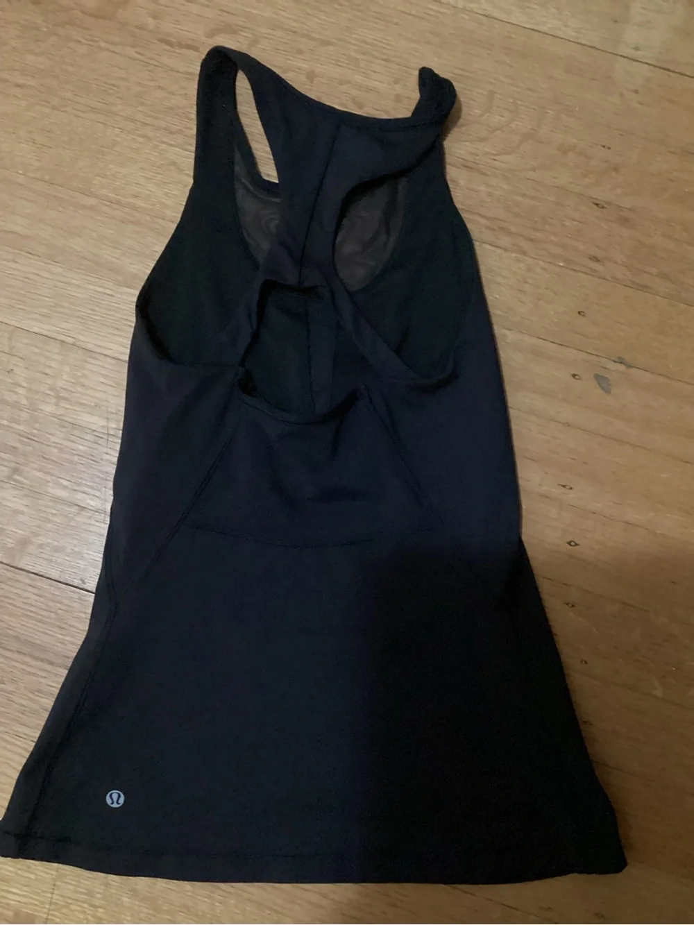 lululemon athletica Black Racerback Tank with Mesh Back